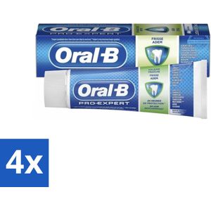 Oral-B - Pro-Expert Frisse Adem - Tandpasta - Zachte Munt - 75 ml - Voordeelverpakking - 4 stuks