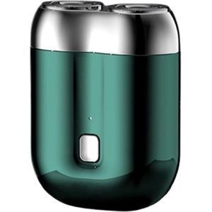 Scheerapparaat - Elektrisch scheerapparaat - Mini elektrisch scheerapparaat - Dubbele ringelleboog - Waterdicht - Magnetisch - Nat en droog gebruik - Draagbaar - Geschikt voor familie - reizen - Vaderdagcadeau - Groente