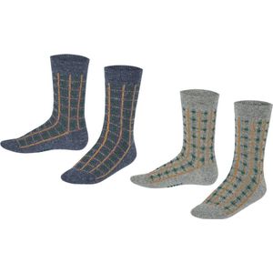 Esprit Sokken Check Kinderen 2-PACK 18182 0010 sortiment 27-30
