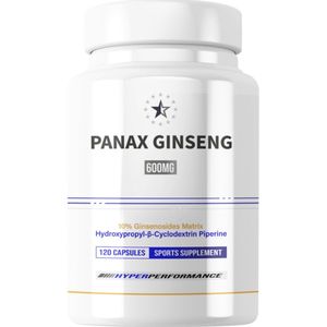 Panax Ginseng 10% met HydroPerine™ - 120 V-Capsules (600mg) - Apex®