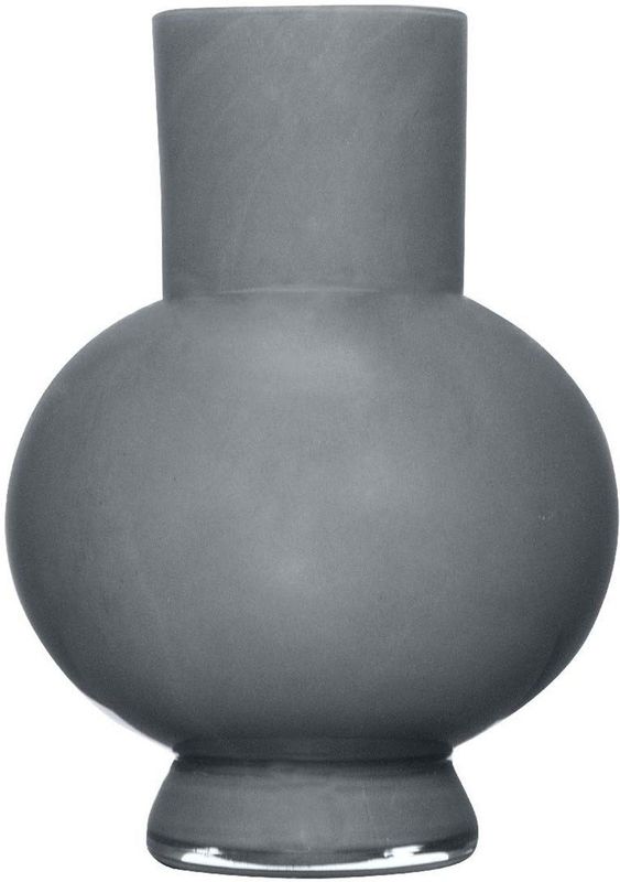 Hakbijl Glass - Bloemenvaas Deborah - Donker Grijs - D31 x H39 cm