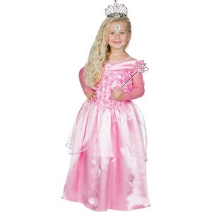 Prinses Clara outfit mt.128- Sprookje Prinsesje verjaardag thema feest
