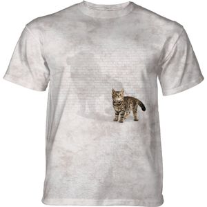 T-shirt Shadow of Power Cat White KIDS XL
