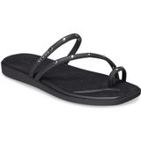 Crocs - Miami Frosted Toe Loop - Damessandalen - Zwart - Rubber