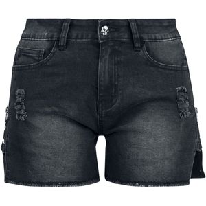 Rock Rebel by EMP Zwarte rok met rits aan de zijkant - Dames - 27