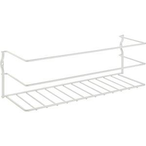 Metaltex Quick Box Space Saver Deur- en Wandrekje 34x11x11 cm Wit