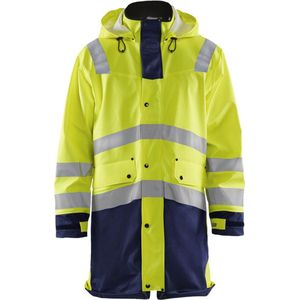 Blåkläder 4326-2005 Regenjas Heavy Weight High Vis Geel/Marineblauw maat L