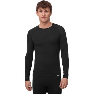 DANISH ENDURANCE Thermo Shirt met Lange Mouwen voor Heren - van Merino Wol - Zwart - XXL