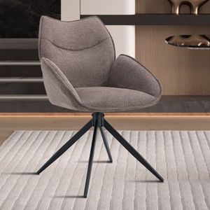 Draaibare stoel Mahi | 60 x 66 x 90 cm | Peperkleurig design - Set van 2