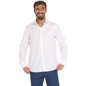 Chique katoenen overhemd met semi-Italiaanse kraag