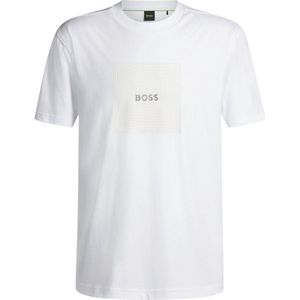 Boss - Logo Rib - T-shirt - Katoen - Korte Mouwen
