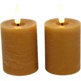 Countryfield - Lyon - Ledkaars - Amber - 5x5x9 cm