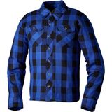 RST X Kevlar Lumberjack Ce Mens Textile Shirt Blue Check 46 - Maat - Jas