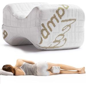 Ergonomisch Memory Foam Kniekussen voor Zijslapers - Orthopedisch Beenkussentje voor Slapen - Verlichting van lumbale houdingsproblemen - Afneembaar en wasbaar