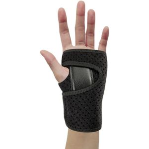 Trebin Polsbrace Links - Pols Brace Carpaal Tunnel Syndroom - Polsbrace Overbelasting - One Size - Zwart