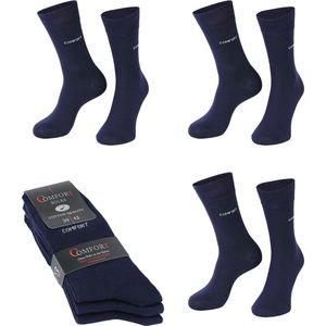 Naft Comfort sokken | zonder knellende boord | blauw | maat 43-46 | 6 paar