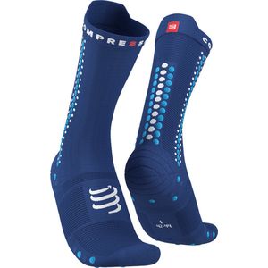 Pro Racing Socks v4.0 Bike - Sodalite/Fluo Blue