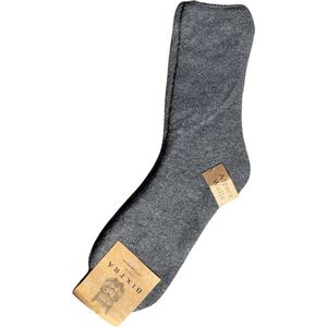 green-goose® Alpaca Herensokken - Wollen Sokken - 1 Paar - Licht Grijs - 100% Alpaca Wol - Maat 43-46 - Heerlijk Warm en Rekbaar