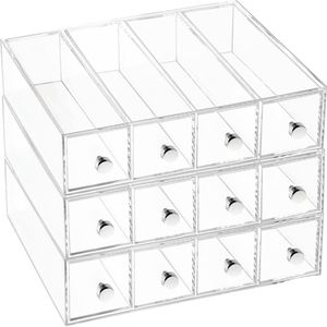iDesign - Drawers Tower met 4 Laden - Kunststof - Transparant