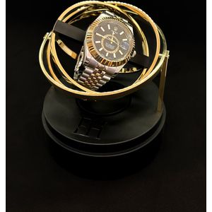 Elbrus Horology - Tourbillon Horloge Opwinder - Gyrowinder Orbit Watch Winder - Goud/Zilver/Rosegoud