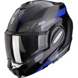 Scorpion Exo-Tech Evo Socius Black Blue - Systeemhelm - Maat S - Motorhelm - ECE 22-06 gekeurd