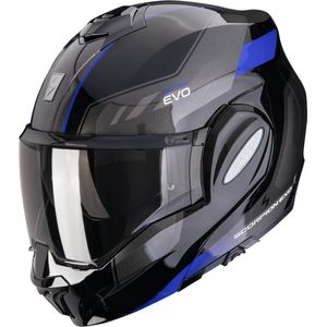 Scorpion Exo-Tech Evo Socius Black Blue - Systeemhelm - Maat S - Motorhelm - ECE 22-06 gekeurd
