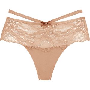 Hunkemöller Dames Lingerie Boxerstring Francesca - Bruin - maat XL