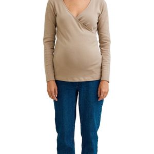 Vertbaudet - Cache-Coeur T-shirt - Taupe - Zwangerschap en Borstvoeding