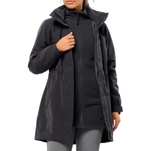 Jack Wolfskin Ottawa Coat - Outdoorjas - Dames - Zwart - Maat XL