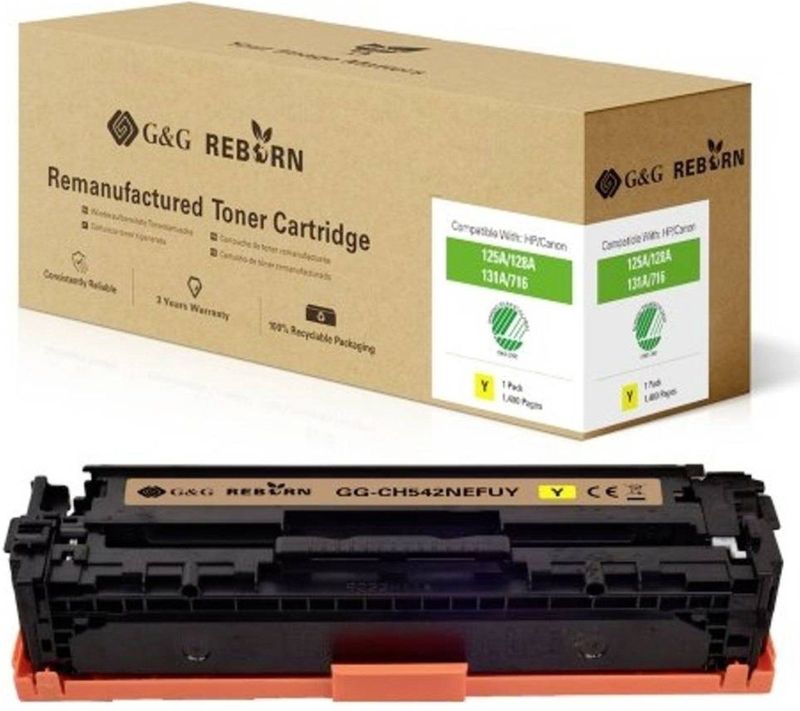 G&G Toner - Compatibel - Geel - 1400 Bladzijden