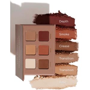 Sosu | Matte Eyeshadow Palette Warm - 6 shades - Vegan