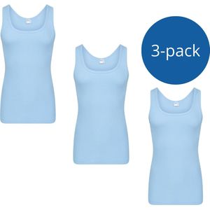 Beeren Heren Hemd James 3- pack Licht Blauw Katoen maat M