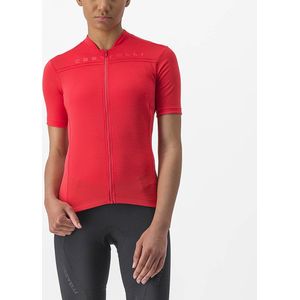 Castelli Anima 4 Jersey Met Korte Mouwen Rood S Vrouw