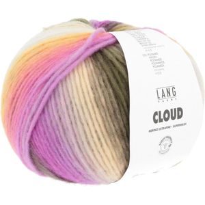 Lang Yarns Cloud 100 gram nr 0006 Roze Geel Groen Gemêleerd