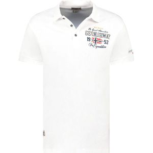 Geographical Norway Heren Expedition Polo Kapuccino Wit - M