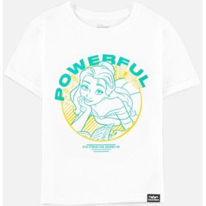 Disney Beauty & The Beast - Fearless Princess - Belle Powerful Kinder T-shirt - Kids 122/128 - Wit