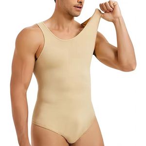 Heren shapewear bodysuit - Corrigerend Hemd - Romp - Compressie - Buik en borst