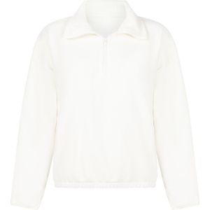 Hunkemöller Sportieve fleece top met rits Wit XS