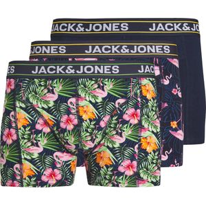 Jack & Jones Junior Boxershorts Jongens Trunks JACPINK Flamingoprint 3-Pack - Maat 140