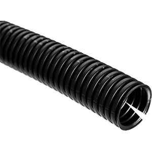 50 meter Kalitec ribbelbuis gleuf NW 7,5 I ribbelslang open I marterbeschermingsbuis I lege buis I kabelbescherming AD 9,9 mm ID 6,9 mm