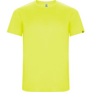 Fluor Geel 4 Pack Unisex ECO CONTROL DRY sportshirt korte mouwen 'Imola' merk Roly maat S
