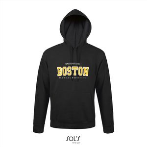 Hoodie 3-202 Boston Massachusetts-geel