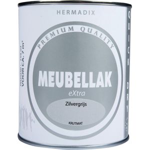 Hermadix Meubellak eXtra - Dekkend - Krijtmat Zilvergrijs