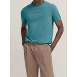 Bugatti Herren Gebreid shirt met korte mouwen en geribde manchetten