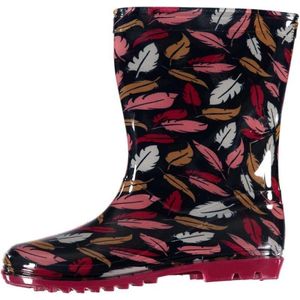 Xq Footwear Regenlaarzen Junior Rubber Zwart/roze Maat 26
