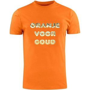 Oranje voor Goud Oranje T-shirt | Nederlands Elftal | EK Duitsland 2024 | Voetbal | Unisex | Trui | Sweater | Hoodie | Dames en Heren | Capuchon