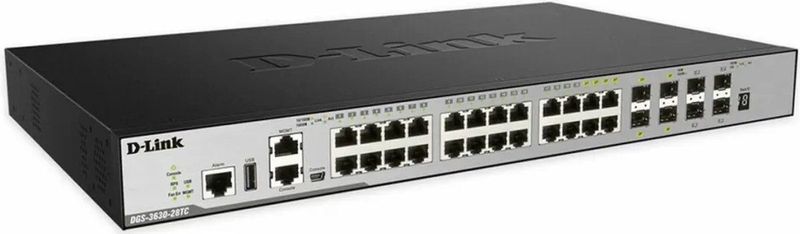D-Link - DGS-3630 - Netwerkschakelaar - Zwart - Layer 3 Beheerd