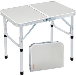 klaptafel, campingtafel, 610 x 405 x 495 mm, opklapbare tuintafel, balkontafel, multifunctionele tafel, draagvermogen 31,5 kg, campingtafel, klaptafel, draagbaar, aluminium frame, hittebestendig