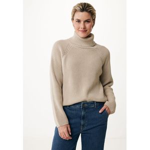 Mexx Pullover With Roll Neck Sand Dames - Maat M
