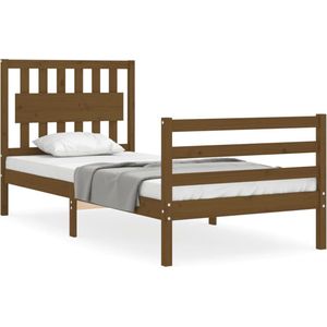 VidaXL Bedframe Massief Hout Honingbruin 90x200 cm